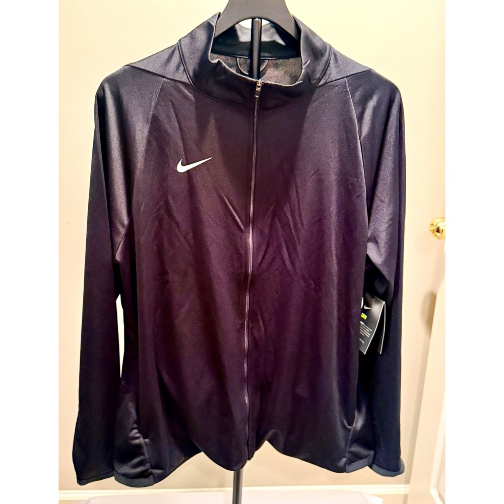 Nike Dri-FIT Womens Track Jacket Full Zip Black XL CN9520-010
